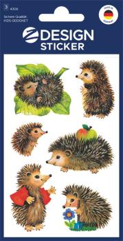 Hedgehog paper stickers